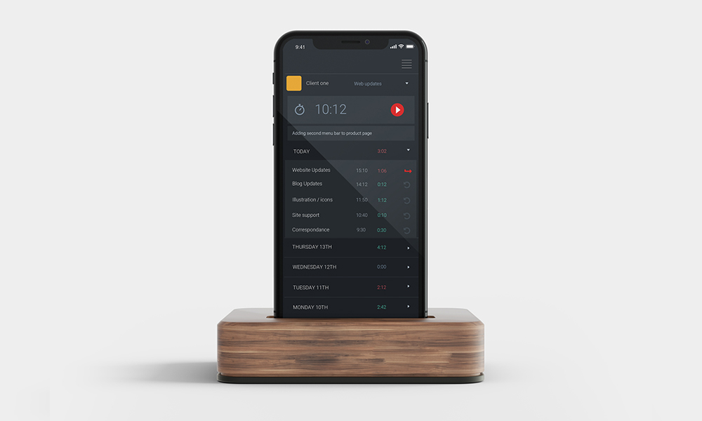 Mobile app UI design
